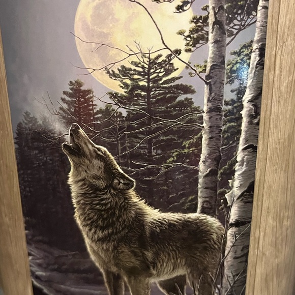 “Howling Wolf” Rachelle  40x65" Extra Long Plush Throw NEW - Picture 3 of 7